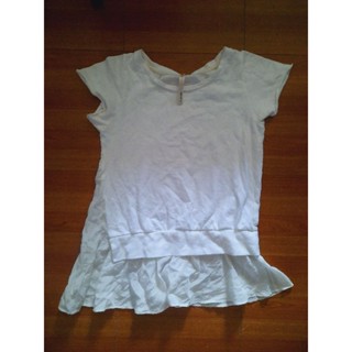 เสื้อยืด สีขาว งานป้าย aima + sale อกก่อนยืด 36 นิ้ว ไหล่ 12 นิ้ว ยาว 25 นิ้ว