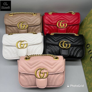 กระเป๋าสะพายข้าง gucci ขนาด8”(โดยประมาณ)