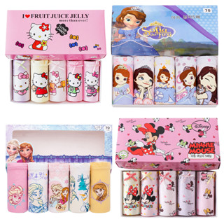 พร้อมส่ง กางเกงชั้นในเด็กผู้หญิงใหม่ ลายการ์ตูนสุดน่ารัก ขอบยืด แบบกล่องมี 5 ชิ้น กางเกงในเด็ก