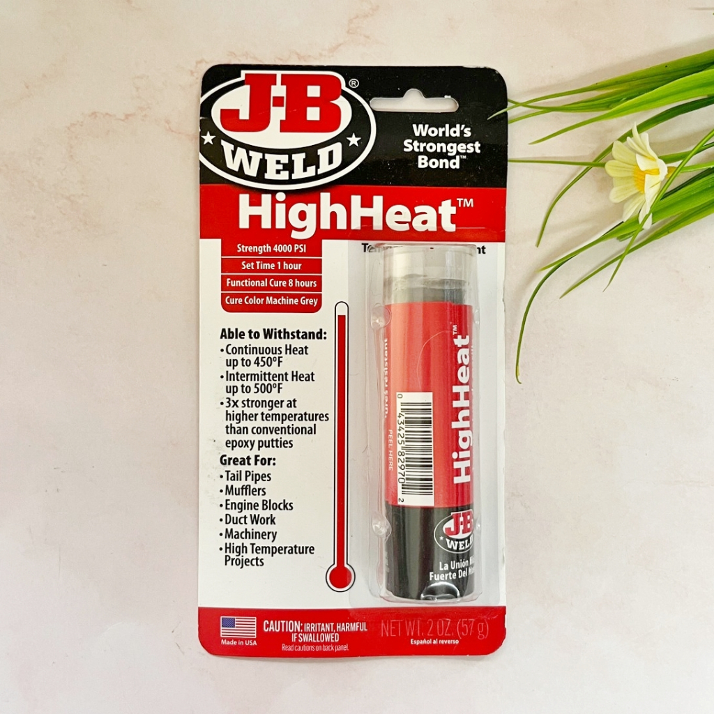 [J-B Weld®] HighHeat Temperture Resistant Epoxy Putty Stick  2 oz สีโป๊ว อีพ็อกซี่