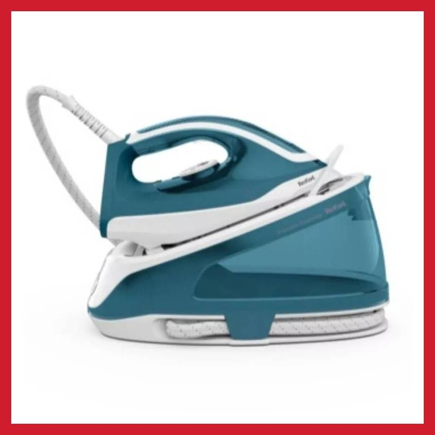 TEFAL เตารีดแรงดันไอน้ำ Express Essential รุ่น SV6121 แบบมีหม้อต้มเเยก สีฟ้า