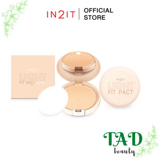 In2it อินทูอิท ไลท์ฟิต แพ็ค LIGHT FIT PACT  2เวย์ พาวเดอร์ SPF25 PA+++ 10ก.,มี 3 เฉดสี NO.#101  NO.#201 NO. #301