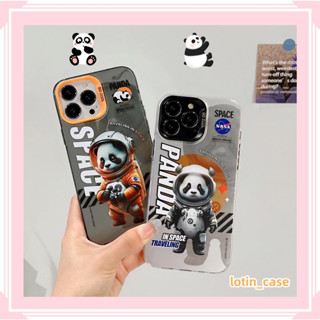 🎁ส่งของขวัญ🎁เคสไอโฟน สำหรับ 11 13 for iPhone Case 14 12 Pro Max ตลก น่ารัก หมีแพนด้า กันกระแทก ปกป้อง เคสโทรศัพท์