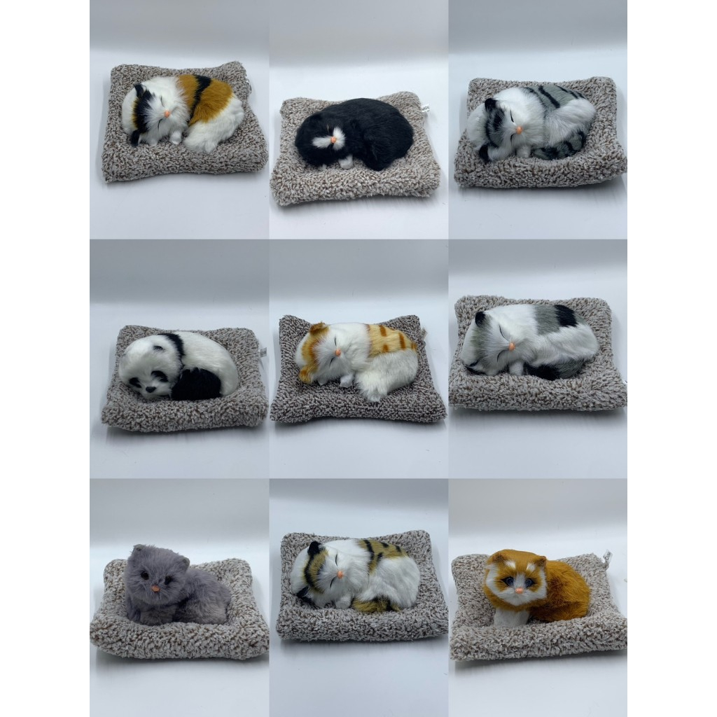 ตุ๊กตาน้องเเมวนั่งเเละนอนดับกลิ่น ในรถรถยนต์ได้ดี