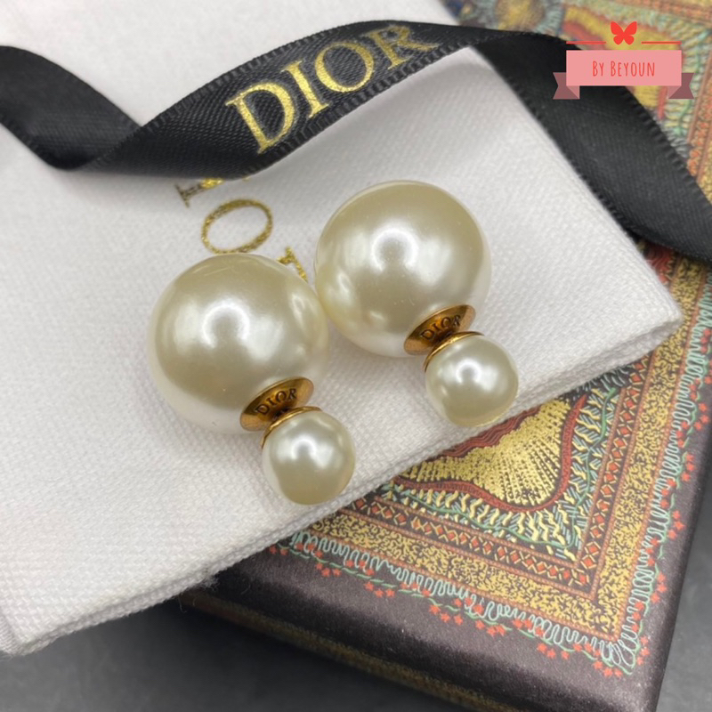 ต่างหู D มุกเรียบ 🐞 งานเกรดไฮเอนตัวแพง สวยมากก มุกนวลไม่ขาว