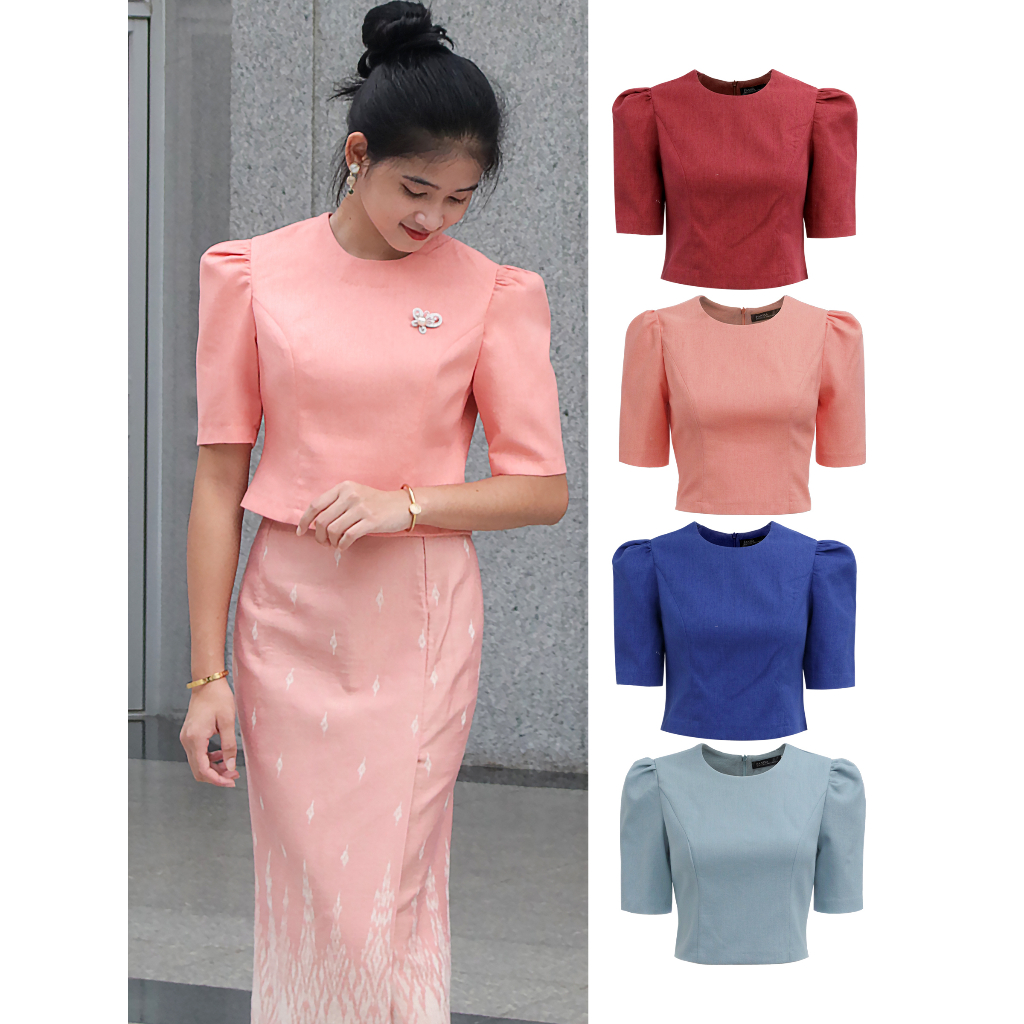 อัดกาวเสื้อผ้าฝ้ายสีสดใส เสื้อครอปผ้าฝ้ายอัดกาวอย่างดี