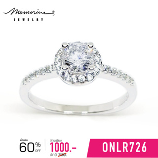 Memorine Jewelry แหวนเงินแท้ 925 ฝังเพชรสวิส (CZ) : ONLR726