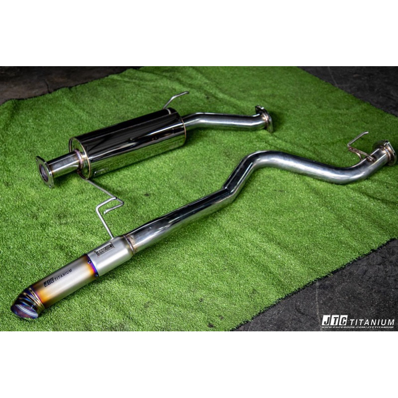 ท่อไอเสีย ชุดท่อตรงรุ่น new Toyota Fortuner 2.4/2.8 แทนท่อนพักกลาง แทนท่อนท้ายตรงรุ่น JTC titanium