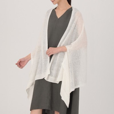 เสื้อคลุม ผ้าลินินฝรั่งเศสกันยูวี MUJI : French Linen UV Protect Bolero #17140099280