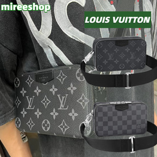 🍒หลุยส์วิตตอง Louis Vuitton กระเป๋าสตางค์แบบสะพายรุ่น Alpha