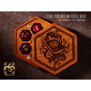 The Cleric Dice Box CHERRY WOOD | Premium DnD Dice Box | D&amp;D DiceBox | Dice Vault | Dice Storage Tray for MTG RPG