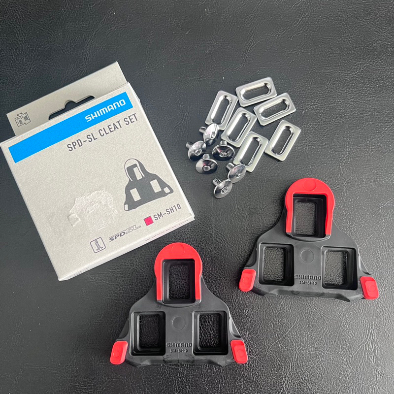 คลี๊ท เสือหมอบ Shimano สีแดง