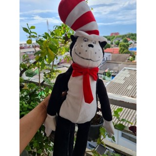 ตุ๊กตาแมว Dr Seuss The cat in the hat สภาพดี ตัวนุ่มๆ น่ารัก