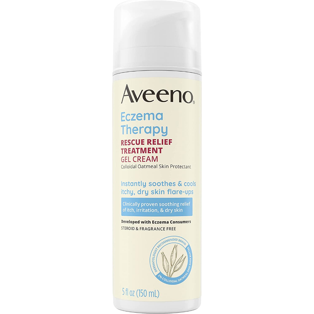 [ของแท้ 100%] AVEENO ECZEMA THERAPY RESCUE RELIEF TREATMENT GEL CREAM COLLOIDAL OATMEAL SKIN PROTECTANT 5 fl.oz (150 ml)