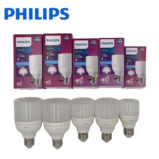 PHILIPS หลอดไฟ Bright 9W 11W 13W 15W 17W รุ่น MyCare ขั้วE27 LED หลอดไฟทรงกระบอก แสงขาว แสงเหลือง มีมอก