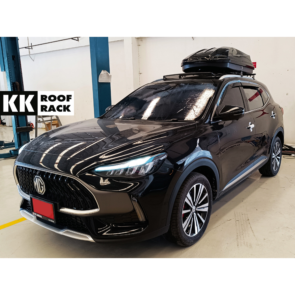 Roofbox KK กล่องหลังคา แร็คหลังคา MG HS ของใหม่ ไม่เจาะหลังคา กล่องสัมภาระ กล่อง Rooftop [CR-0M]