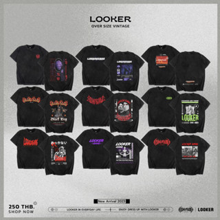 LOOKER Oversize Vintage v.2 เสื้อผ้าฟอกสกรีนหน้าหลังสุดเท่