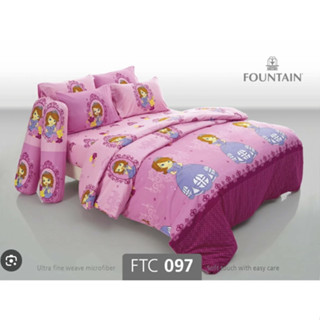 FOUNTAIN ชุดเครื่องนอน ผ้าปู+นวม ขนาด 6 ฟุต FTC097