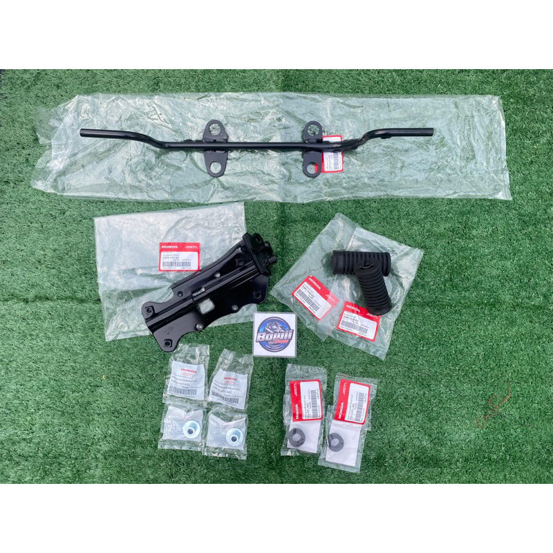 ‼️เเท้เบิกศูนย์‼️เหล็กพักเท้าหน้า Wave125R/S/I บังลม,หัวเถิก,หัวเเหลม ครบชุด (มีขายเเยก) เหล็ก เเป้น บูช ยาง