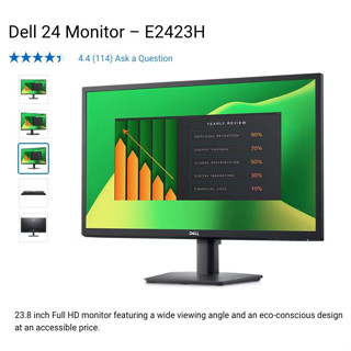 จอ VA DELL Monitor 24 นิ้ว 1920 x 1080 VA Panel ดำสนิท E2423H