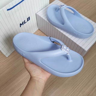 พร้อมส่ง MLB Chunky Bouncer Flip-Flop แตะคีบสีฟ้า logo B ❄️❄️