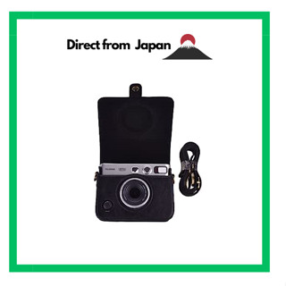 Kinokoo Cheki Film Cheki Case, Instax Mini Evo Case Cheki Film Cheki Case Instax Mini Evo เคสกล้อง Instax Mini Evo เคสพร้อมสายคล้องไหล่และปุ่มควบคุม, หนัง Pu (สีดํา)