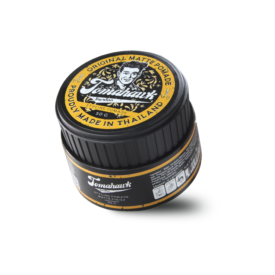 Tomahawk's pomade matte finish (โทมาฮ็อกโพเมดสูตรแมทฟินิช) 50g.