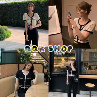 DODO🌟สินค้าพร้อมส่ง🌟เสื้อแขนสั้นมีกระเป๋าหน้าสองข้างเก๋ดูด(77008)