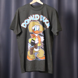 เสื้อยืดการ์ตูนโดนัลด์ ดั๊ก (Donald Duck) สีดำ M/L/XL