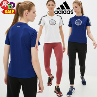 Adidas-ใหม่ เสื้อยืดใส่ออกกำลังกาย/ลำลอง แต่งแถบ-3STRIPES พิมพ์ลายกราฟิค ADIDAS 3-Stripes Graphic GS4163 H14708