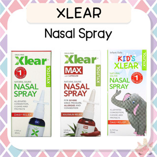 *พร้อมส่ง/ของแท้‼️* หมดแล้วหมดเลยจ้า Xlear Nasal Spray สเปรย์พ่นจมูก ฆ่าเชื้อแบคทีเรีย บรรเทาอาการภูมิแพ้