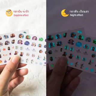 รุ่นคาแรคเตอร์ 🌠เรืองแสงได้🌠 สติกเกอร์ติดเล็บ ติดของเล่น สติกเกอร์วัยรุ่น สติกเกอร์เด็ก สินค้าสำหรับขอบคุณลูกค้า
