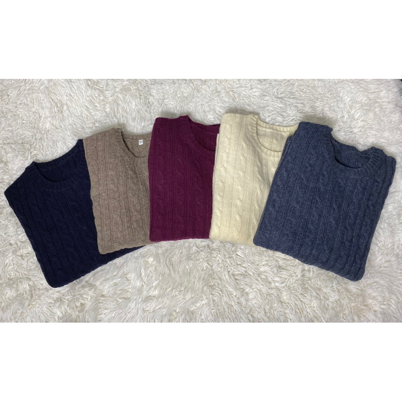 เสื้อไหมพรมผู้ชาย เสื้อสเวตเตอร์ญี่ปุ่น MUJI : Men's รูปที่ 5