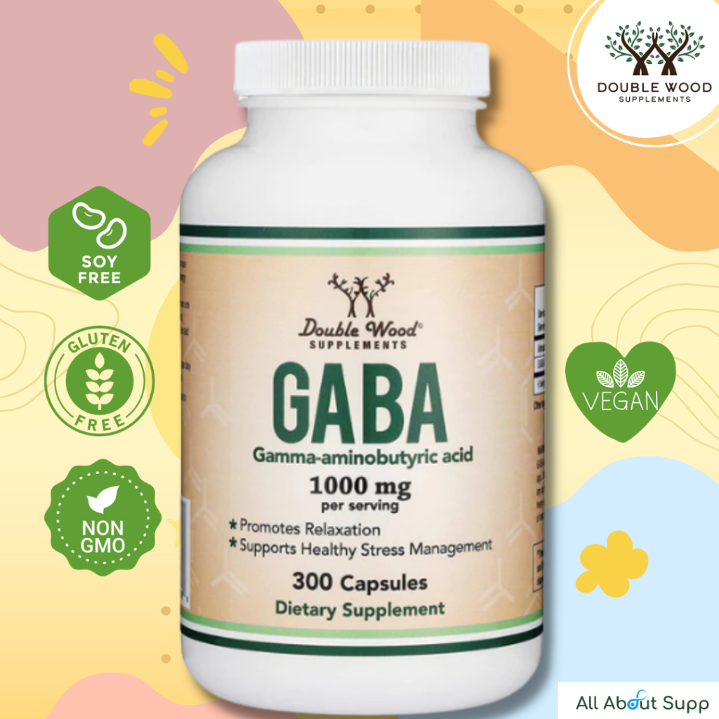 GABA by DoubleWood กาบา บำรุงสมอง ช่วยลดความตึงเครียด ความวิตกกังวล
