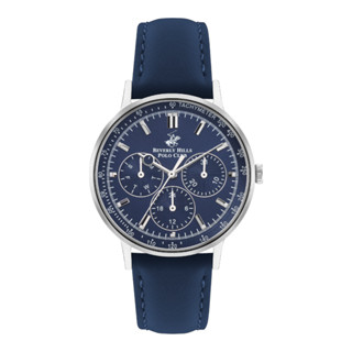 Beverly Hills Polo Club BP3391C.399 นาฬิกาข้อมือผู้หญิง โครโนกราฟ สายหนัง สีน้ำเงิน