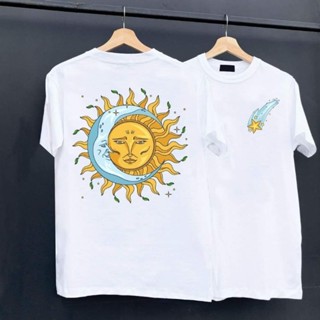 สินค้าพร้อมส่ง**เสื้อยืดลายพระจันทร์.สุดเท่ไม่เหมือนใคร