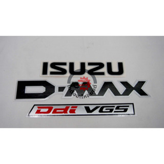 สติ๊กเกอร์ ฝาท้าย อีซูซุ ดีแม็ก ปี 2011-2014 ISUZU D-MAX 2011-2014 Ddi VGS สีเข้ม "1ชุด" โกดังอะไหล่ยนต์ อะไหล่ยนต์