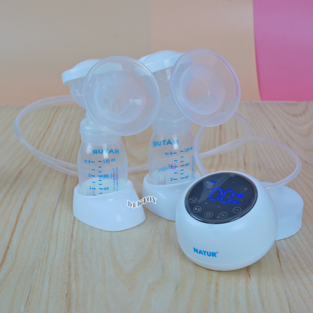 NATUR เนเจอร์ เครื่องปั๊มนมไฟฟ้าคู่2เต้า รุ่น D4  เสียงเงียบ ประกันศูนย์2ปี