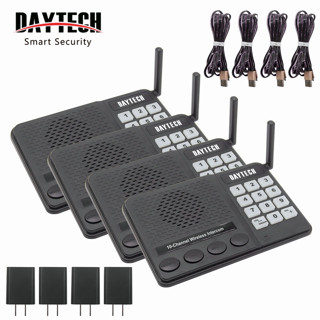 🔥 Daytech อินเตอร์คอมไร้สาย Wireless Intercom ไร้สาย อินเตอร์คอม 10 ช่อง ระยะทาง 1 กม สำหรับสำนักงาน