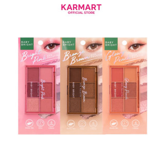 Baby Bright อายพาเลท 0.7gx6สี อายพาเลท 6 เฉดสีในตลับเดียว ด้วยเนื้อแมทท์ ชิมเมอร์ประกายมุก และกลิตเตอร์แวววาว