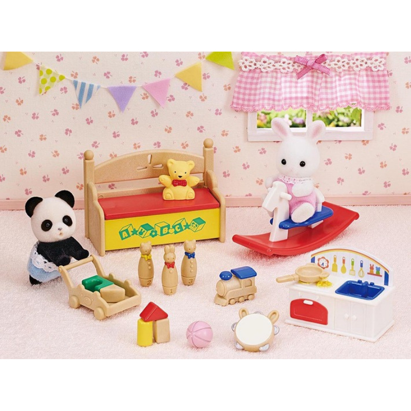 Sylvanian Families صندوق ألعاب الرضع — أرنب الثلج والباندا — صورة 7