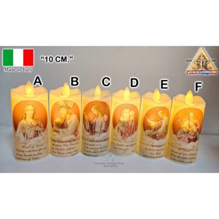 LED Candle เทียนไร้ควัน รูปพระเยซูเจ้า ศาสนาคริสต์ คาทอลิก เปลวเทียนเคลื่อนไหวได้ Catholic