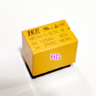 รถกระป๋อง รีเรย์ Relay HKE 3V 6ขา HRS1H-S-DC3V รีเรย์รถกระป๋อง ยี่ห้อHKE