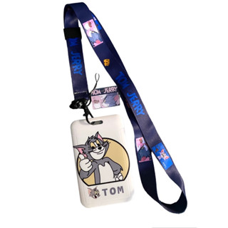 สายคล้องบัตร+กรอบใส่บัตรลายการ์ตูน Tom and Jerry