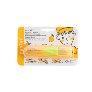 (แพ็ค 3 ชิ้น) pastel pocket inhaler ยาดมชนิดพกพากลิ่นมะม่วง