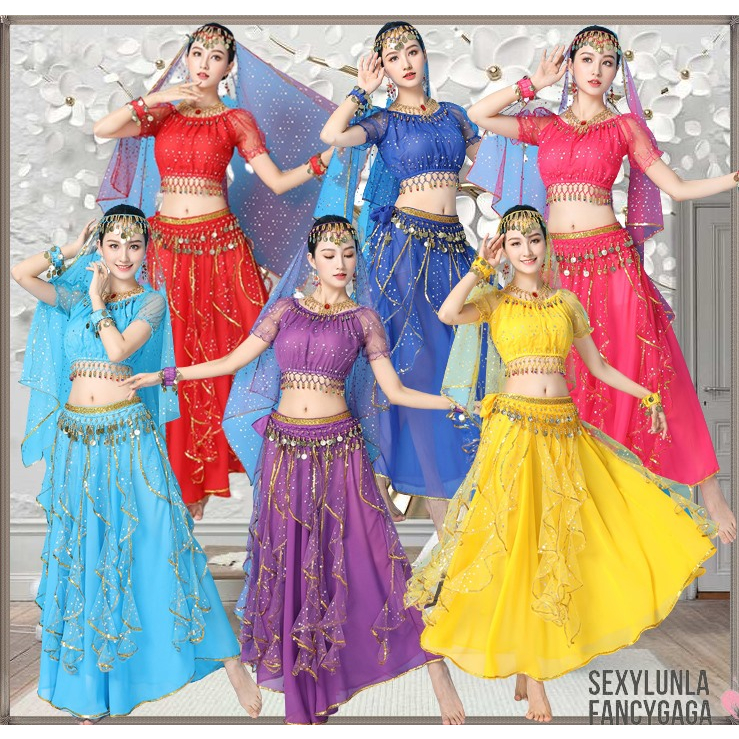 เซ็ท7ชิ้น ชุดแฟนซีชุดจินนี่/อะลาดิน ชุดอินเดียชุดจินนี่สวยสง่างามมาก ชุดแฟนซีเจ้าหญิงอาหรับ cp60/cp6