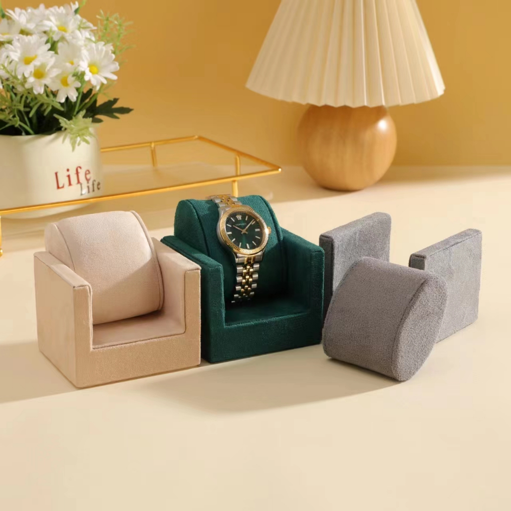 *พร้อมส่ง*กล่องนาฬิกา(วัสดุหนังไมโครไฟเบอร์+ในไม้) กล่องใส่นาฬิกา ขาตั้งนาฬิกา Watch Box