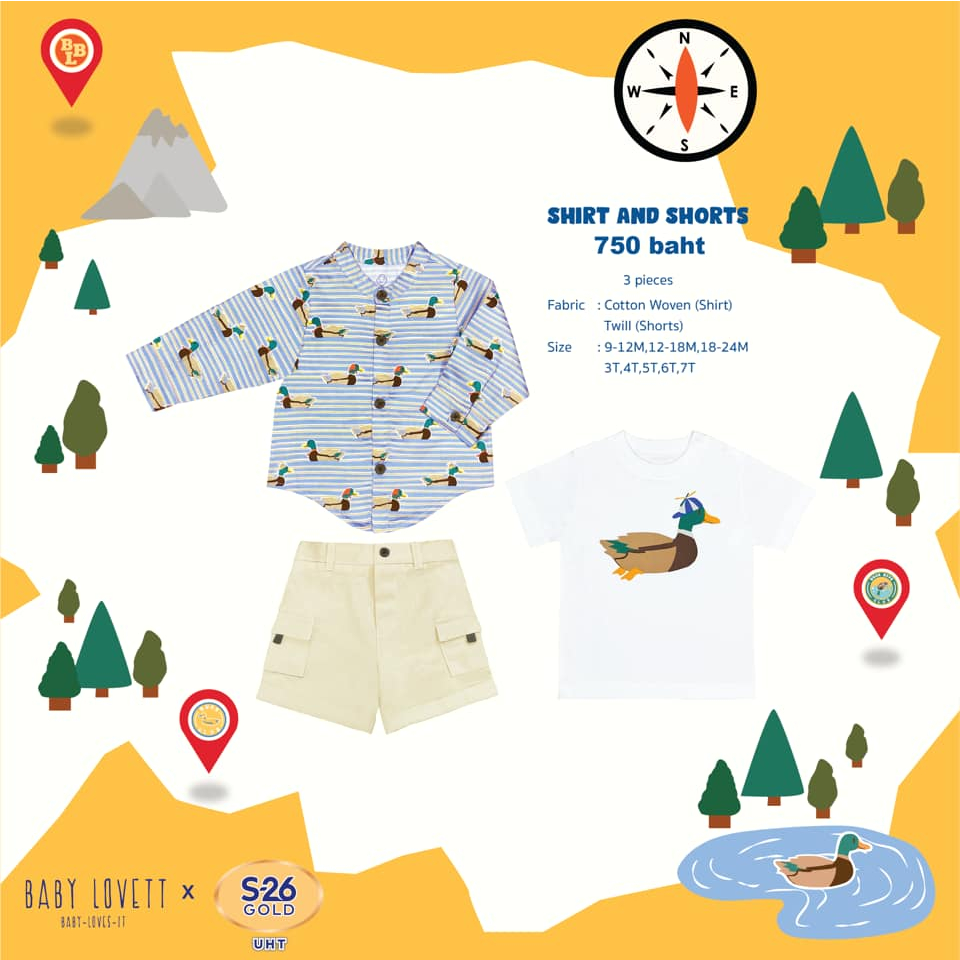 Baby Lovett "Summer Golden Camp" Look 8 size 3T