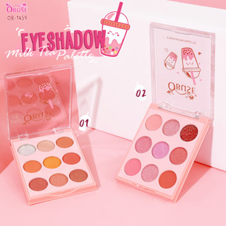 Eyeshadow Milk tea palette OB-1459 พาเลทอายแชโดว์สีหวานติดทน