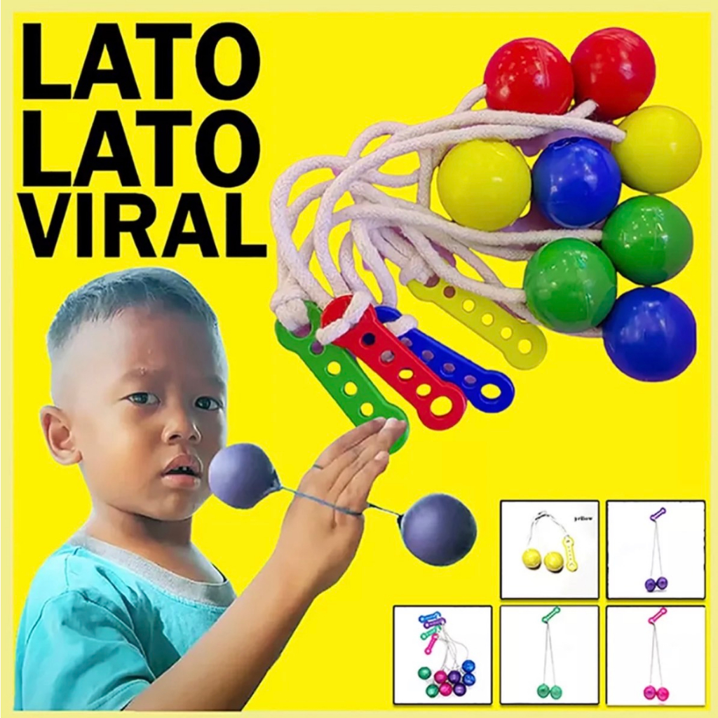 lato LaTo-LaTo ลาโต้ ลาโต้ ( 10 ชิ้น ) ของเล่นลูกบอล ไม่มีไฟ ขนาด 4 ซม - รูปที่ 7